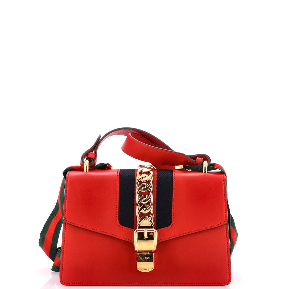 Gucci Small Sylvie Shoulder Bag Leather